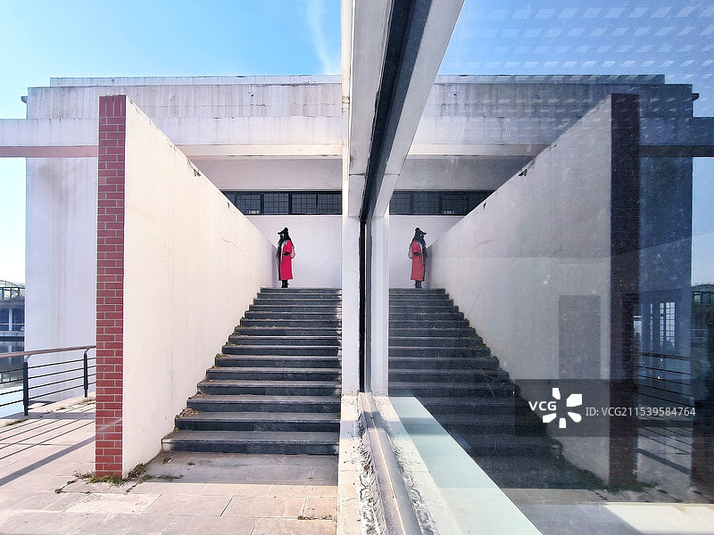 建筑线条与光影图片素材