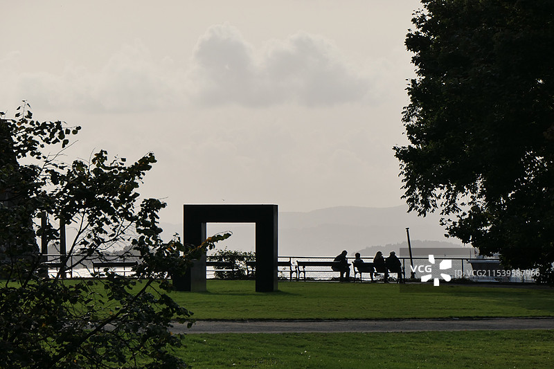 挪威奥斯陆海边公园图片素材