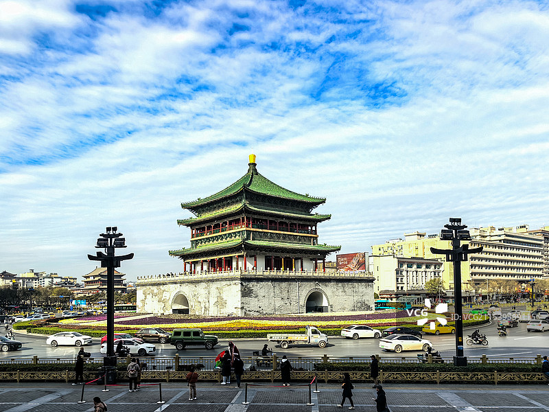 西安市钟楼图片素材