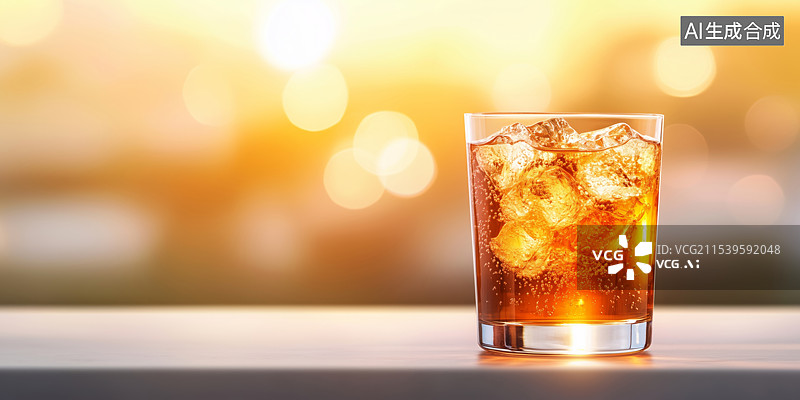 【AI数字艺术】夏日冷饮冰可乐图片素材