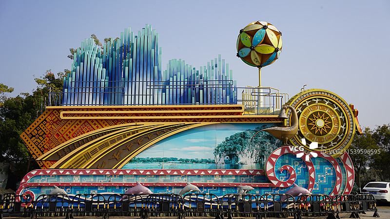 广西南宁广西民族村图片素材