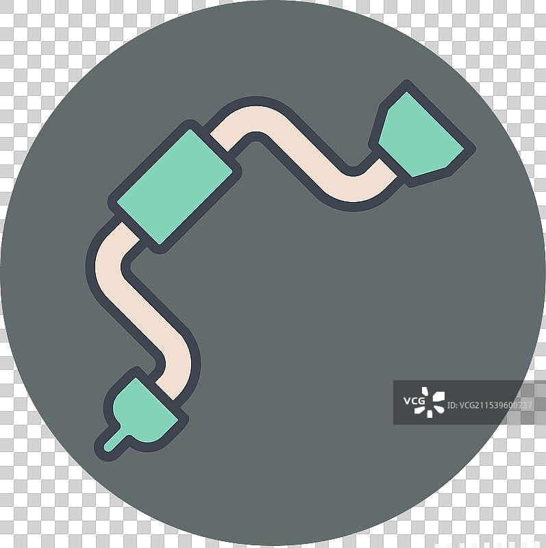 与木工相关的手钻图标，颜色符号图片素材