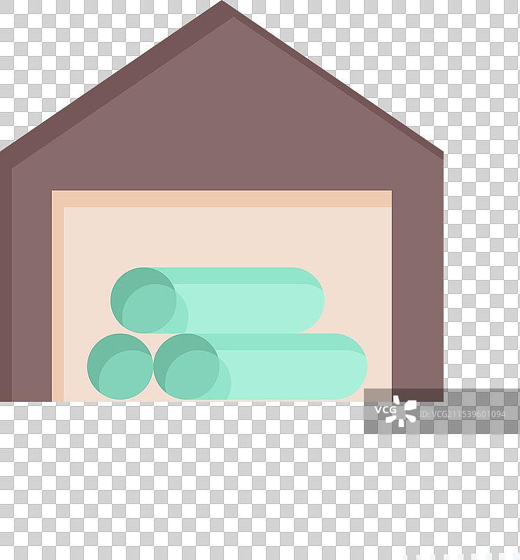 与木工相关的图标商店房屋符号扁平设计图片素材