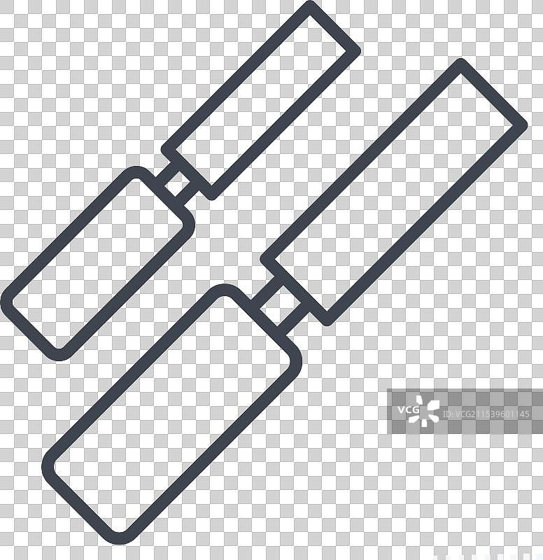 与木工相关的木凿图标线条图片素材