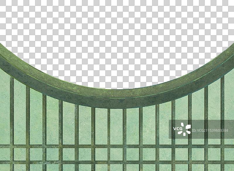 户外庭院古代中式复古典屏风门框窗户隔断图片素材