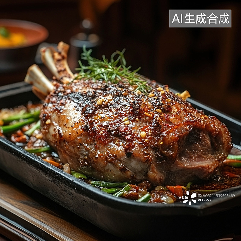 【AI数字艺术】烤肉背景素材图片素材