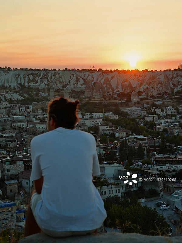卡帕多起亚日落观景台图片素材
