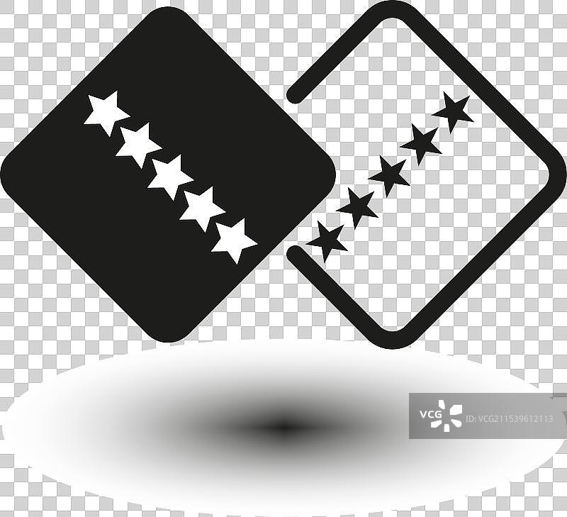 客户评价质量的评分星星图标集图片素材