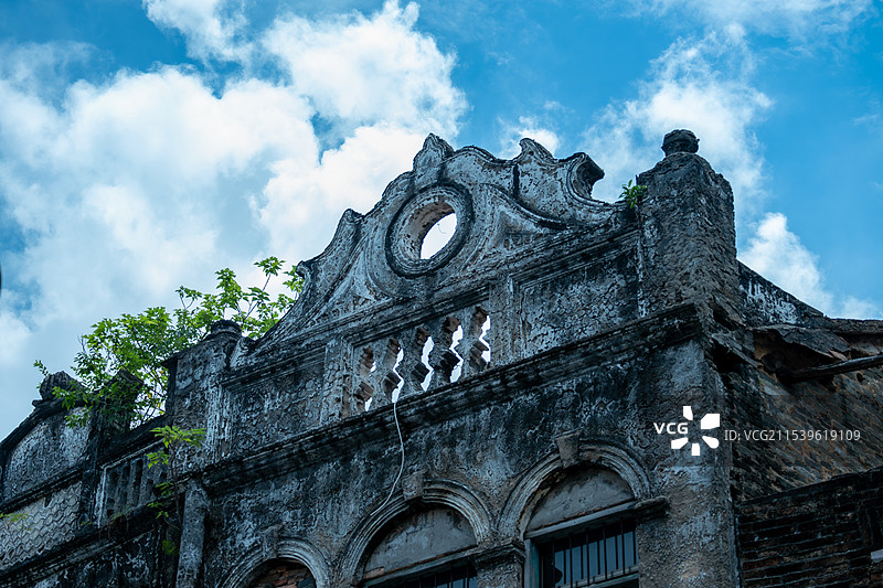 北海老街欧式建筑图片素材