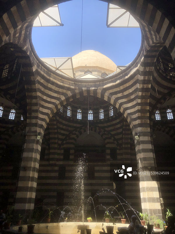 叙利亚大马士革阿萨德帕夏古驿站 (Khan As’ad Pasha)图片素材