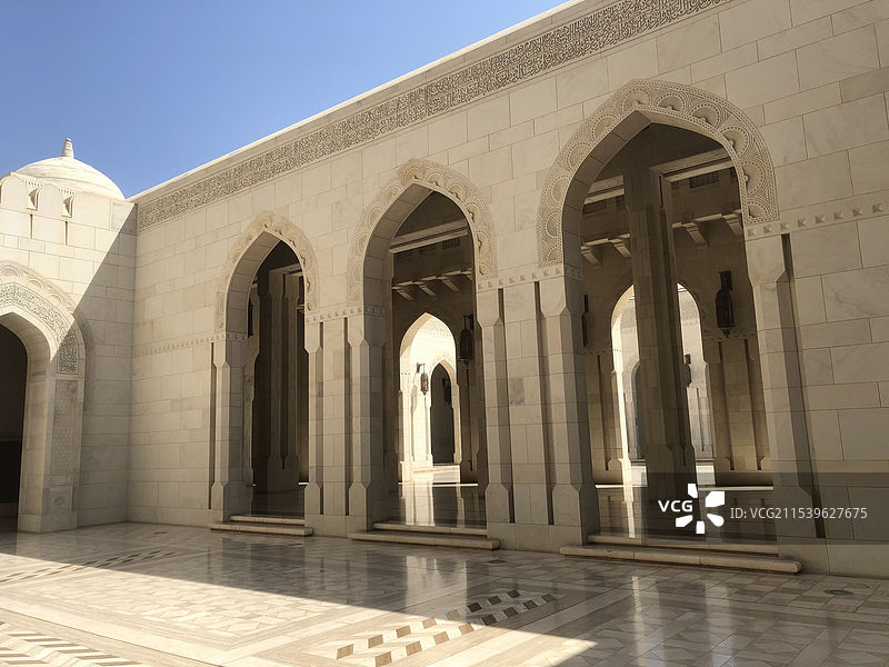 阿曼马斯喀特苏丹卡布斯大清真寺图片素材