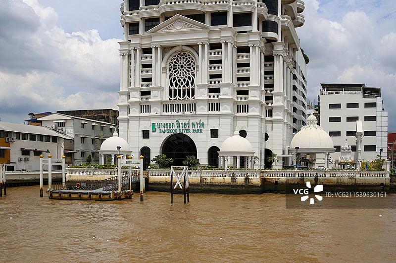 泰国曼谷湄南河两岸风光图片素材