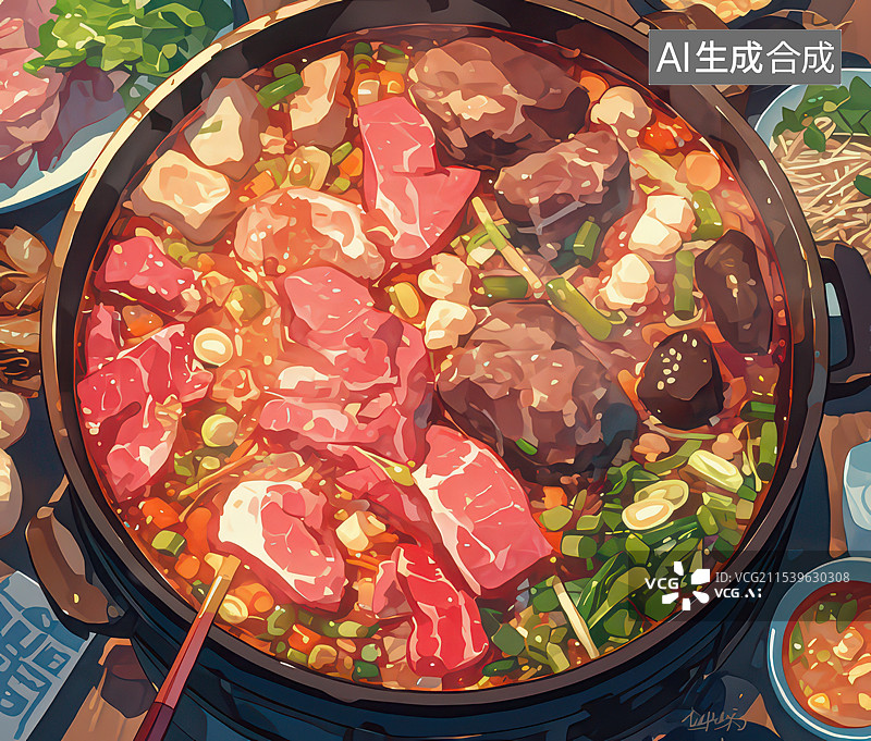 【AI数字艺术】火锅图片素材