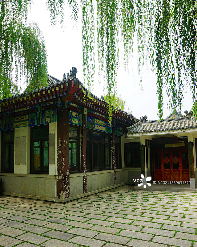 济南五龙潭 - 古建筑 岁月留痕图片素材