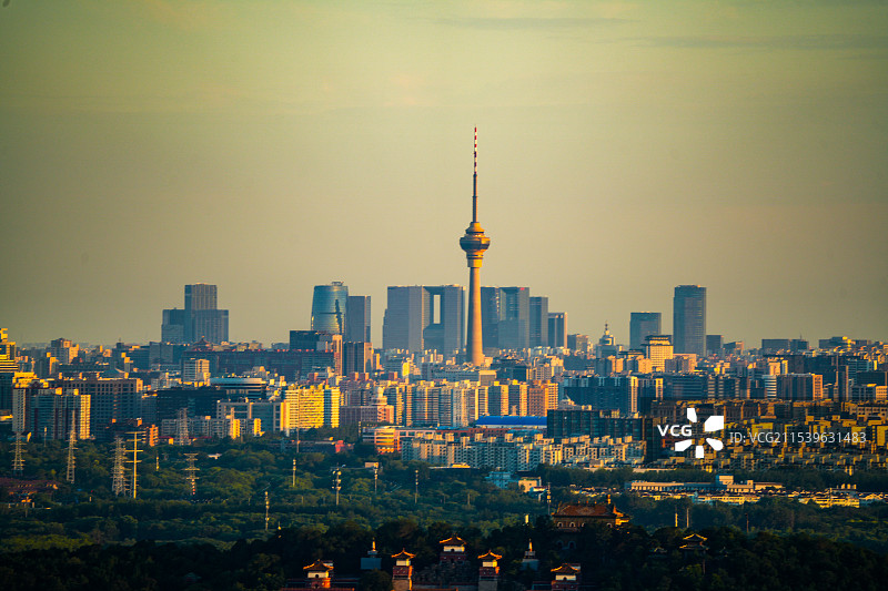 秋天北京中关村，西二旗图片素材