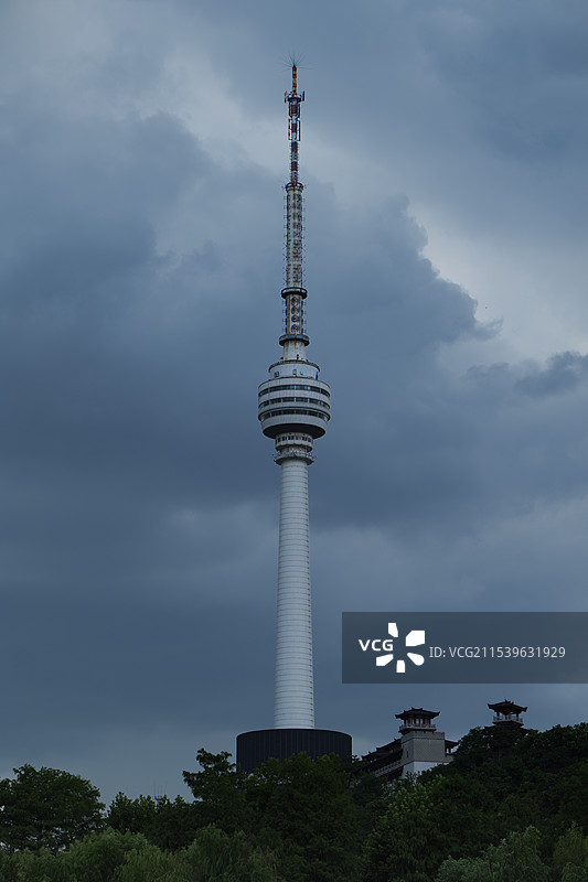 武汉龟山电视塔图片素材