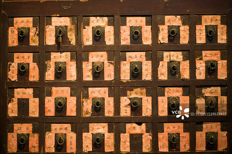 传统中药柜图片素材