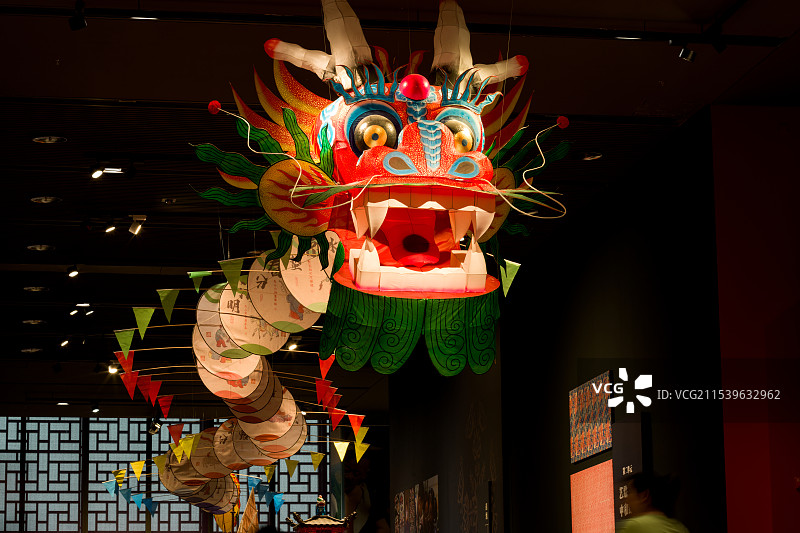 传统手工艺龙型风筝图片素材