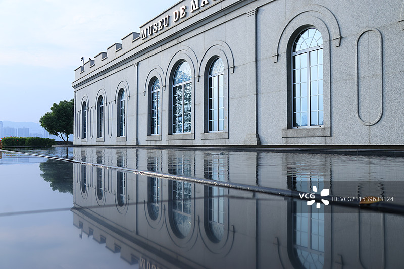 澳门博物馆镜像图片素材