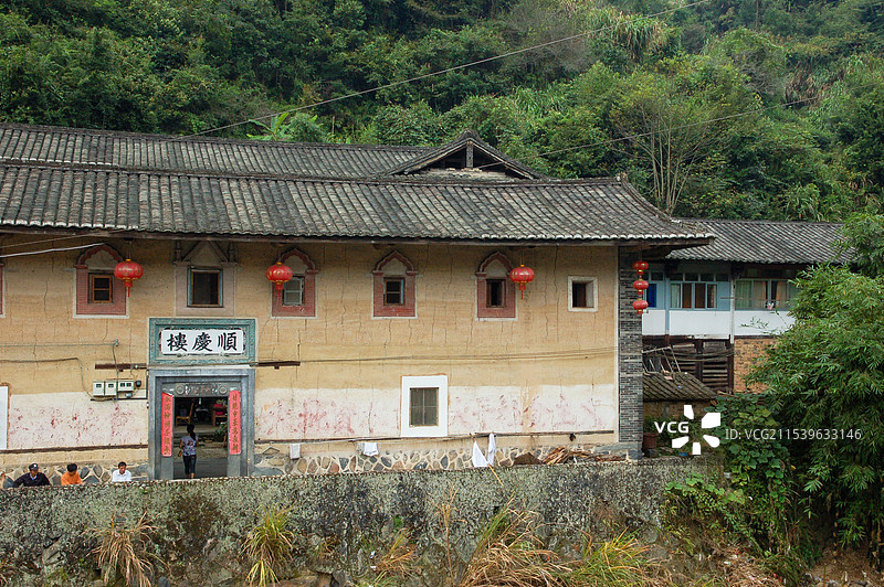 福建南靖土楼群图片素材