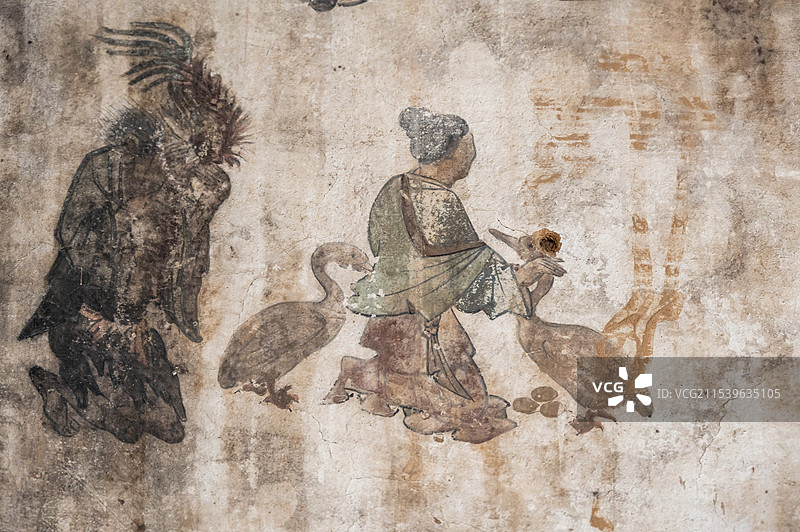 高平定林寺 地藏殿壁画图片素材