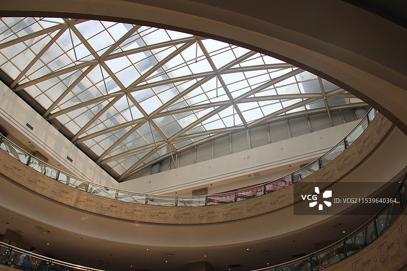 商场玻璃天花图片素材