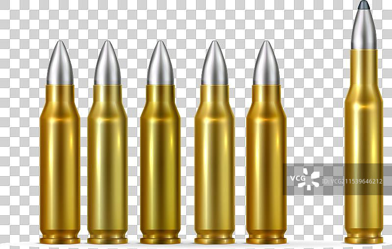 金色子弹的真实构图图片素材