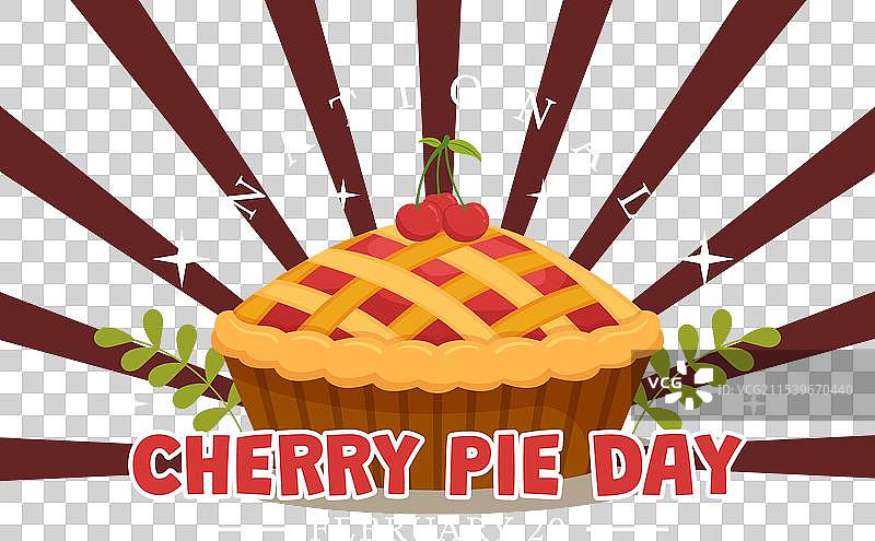 2月20日的全国樱桃派日与美食图片素材
