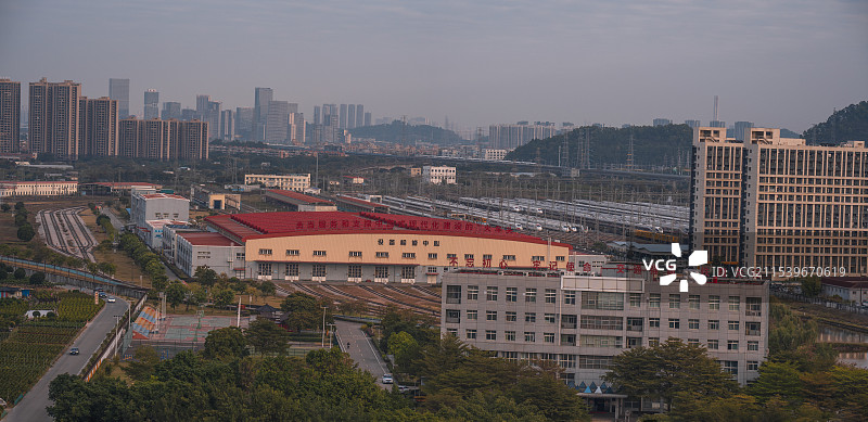 大型养路机械设备检修中心图片素材