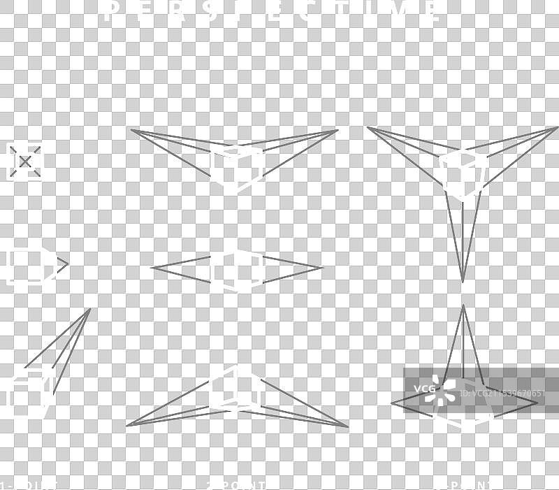 一、二、三点透视法图片素材