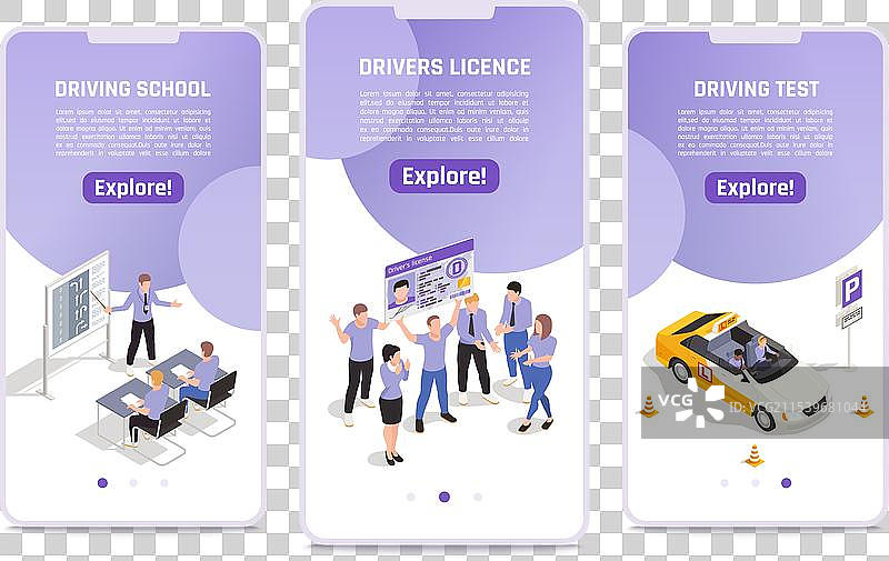 驾驶学校移动模板图片素材