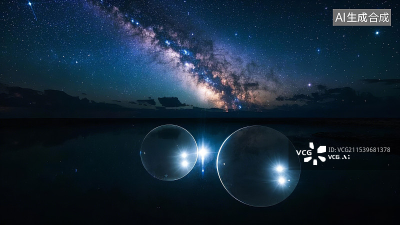 【AI数字艺术】星空银河夜空背景图片素材