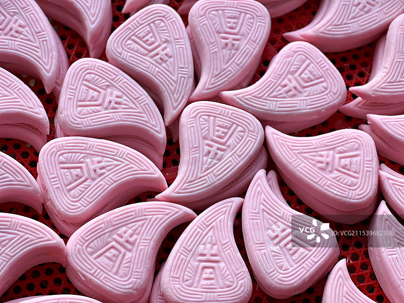 潮汕红桃粿图片素材