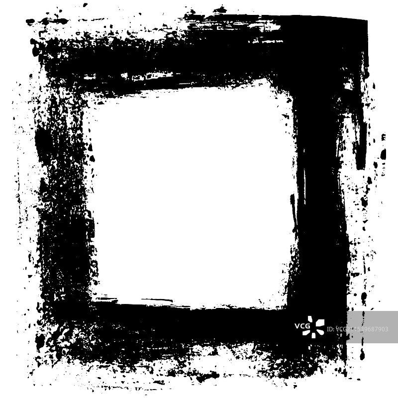 粗糙笔触的复古纸框图片素材