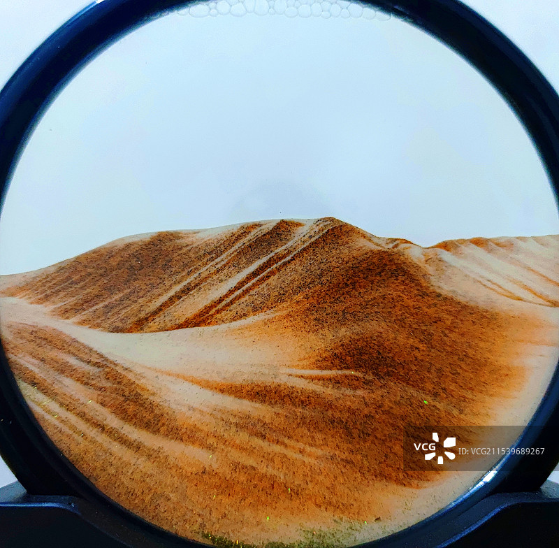 横看成岭侧成峰：3D流沙画图片素材