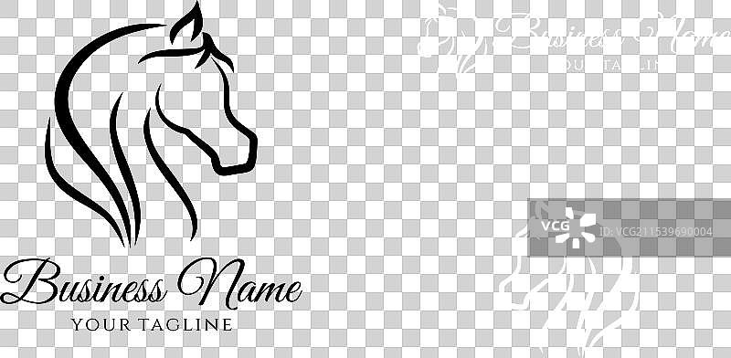 马蹄铁赛马骑术标志模板图片素材