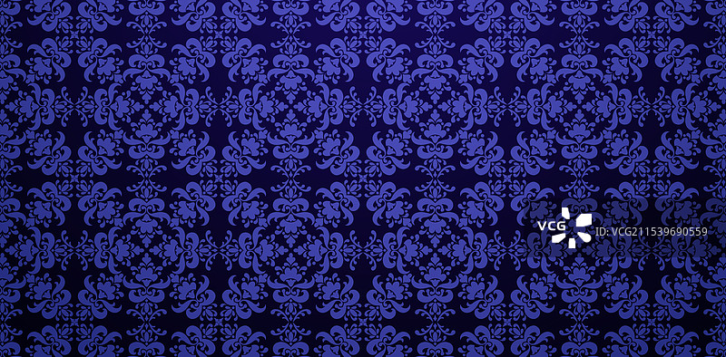 无缝图案重复的深蓝色调图片素材