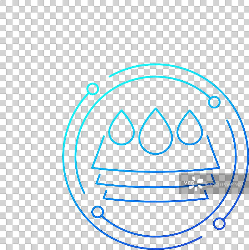 防水材料图标线性设计图片素材