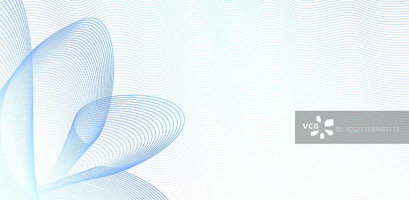 蓝色花卉浮雕网格图案礼品卡券图片素材