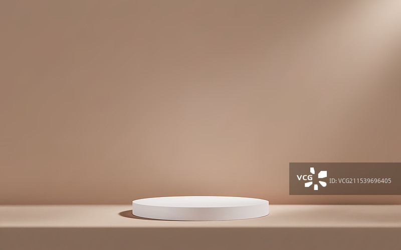 极简主义的裸色背景与白色元素图片素材