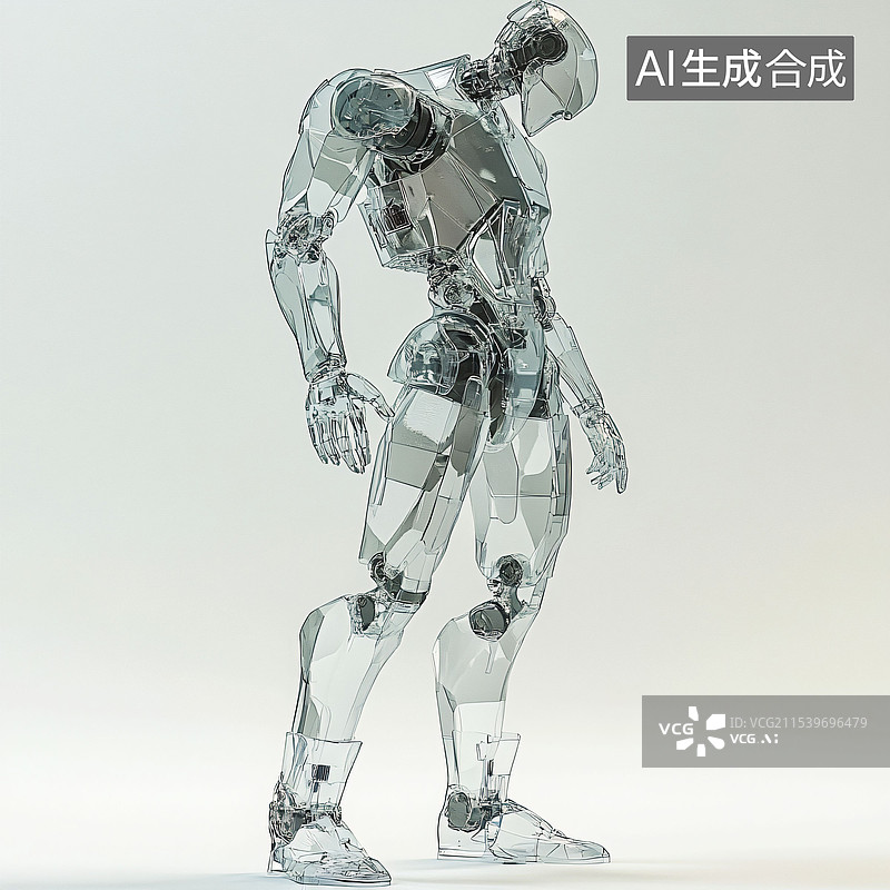 【AI数字艺术】未来科技感，赛博朋克、水晶机器人、高达、变形金刚、内部结构、C4D图片素材