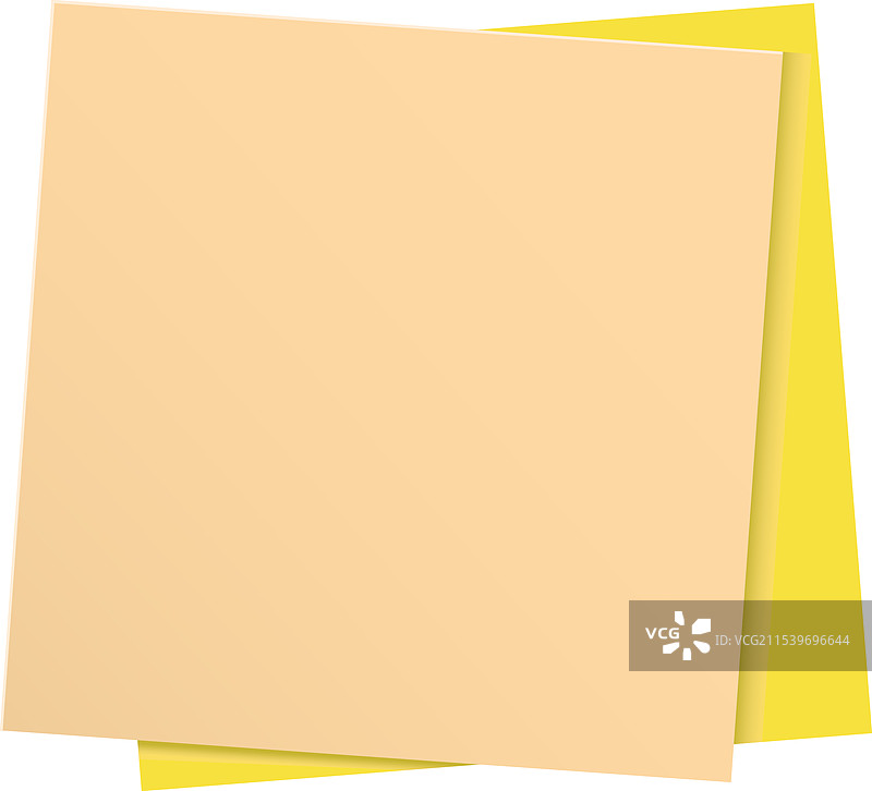 黄色和浅米色的便签纸图片素材