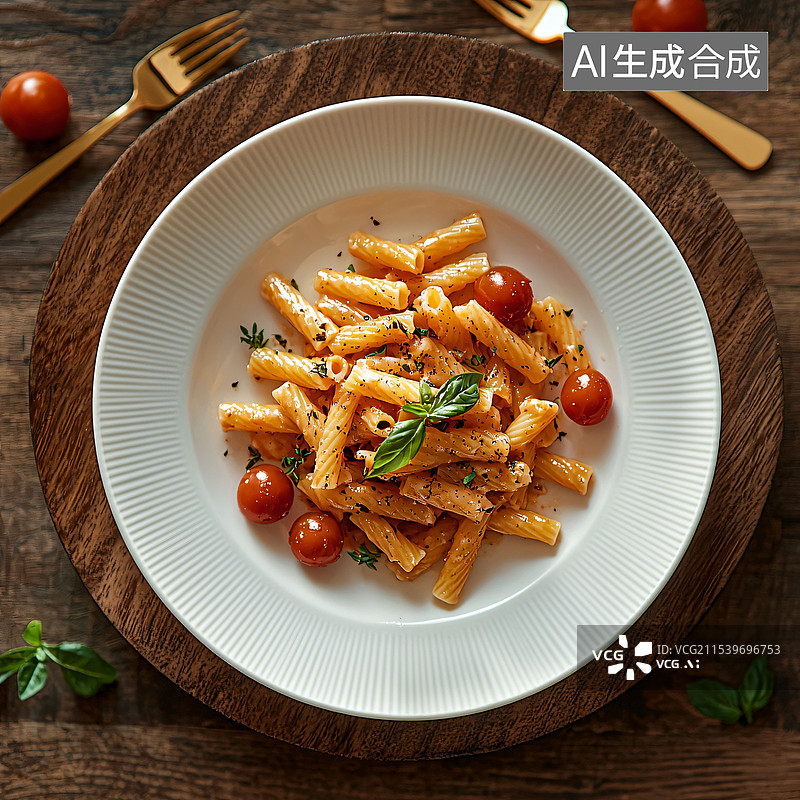 【AI数字艺术】薯条、盘子叉子、食物场景、C4D图片素材