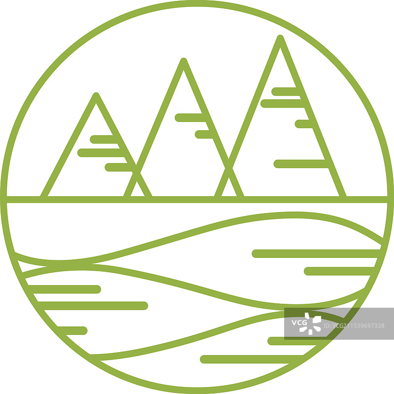 河边森林的抽象图像图片素材