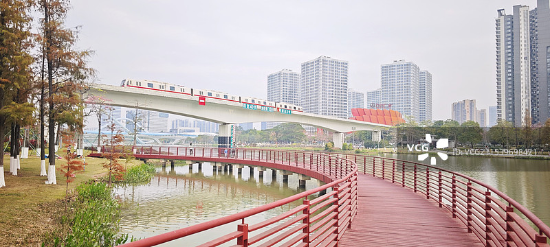 广州市南沙区蕉门河风光图片素材