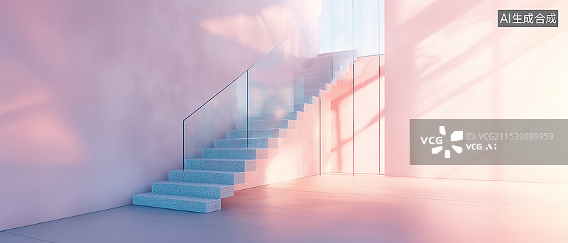 【AI数字艺术】现代风格室内空间图片素材