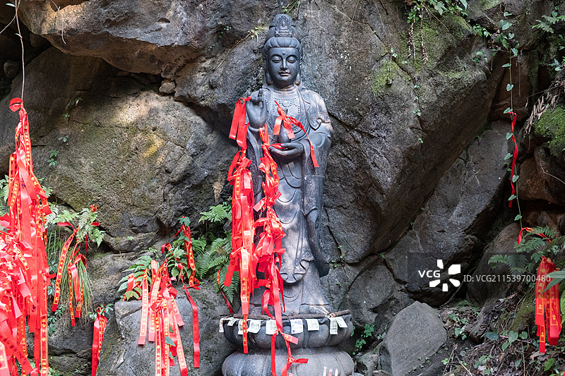 四川成都都江堰青城后山滴水观音图片素材