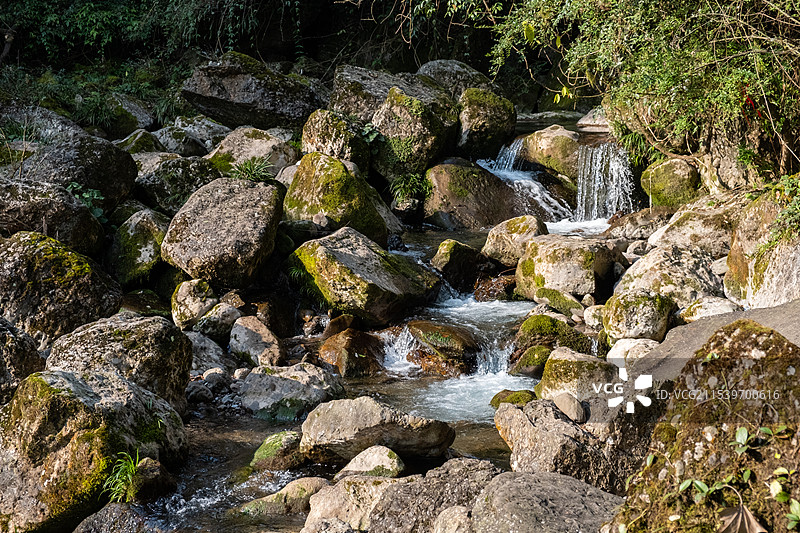 四川成都都江堰青城后山五龙沟景区图片素材