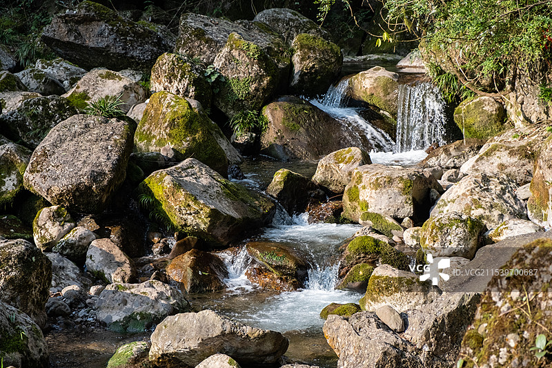 四川成都都江堰青城后山五龙沟景区图片素材