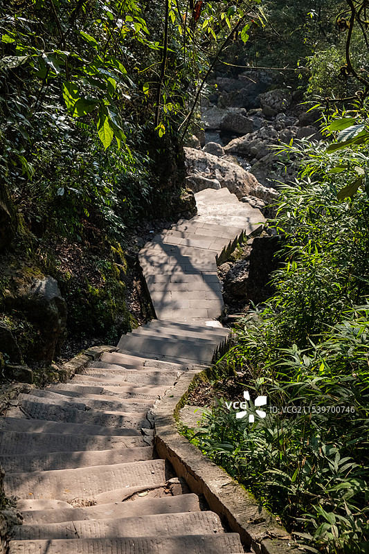 四川成都都江堰青城后山五龙沟景区图片素材